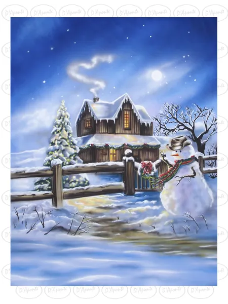 D'APONTE CHRISTMAS CANVAS BACKDROP SB 12-322 | D'Aponte | Scenographic – SB
