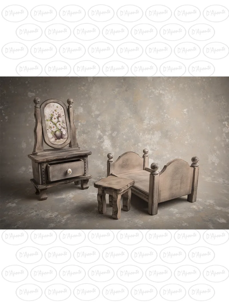 D'APONTE NEWBORN NB030 SET SPECCHIERA + LETTINO + TAVOLINO