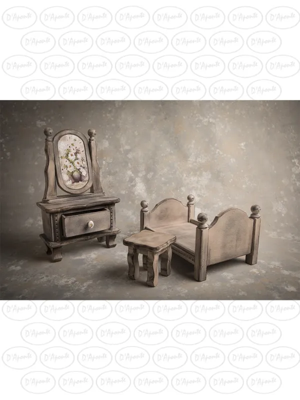 D'APONTE NEWBORN NB030 SET SPECCHIERA + LETTINO + TAVOLINO
