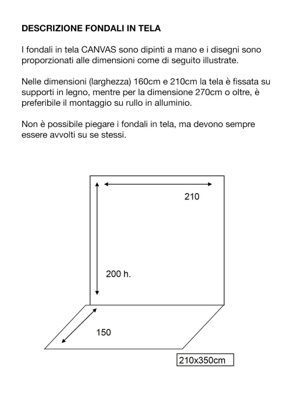 D'APONTE FONDALE IN TELA AD 12-351-M (h210X350hCM)
