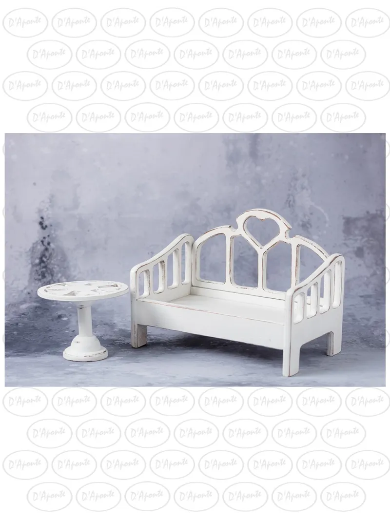 D'APONTE NEWBORN NB046 HEART BED AND TABLE | D'Aponte | Newborn Accessories