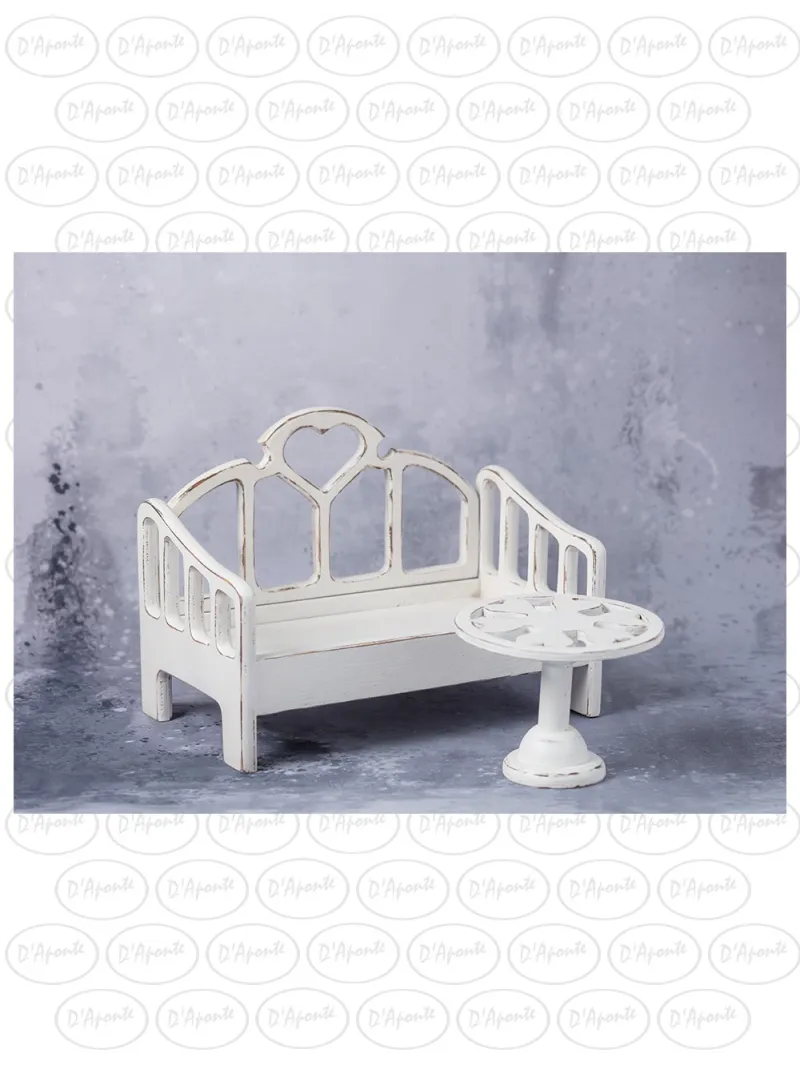 D'APONTE NEWBORN NB046 HEART BED AND TABLE | D'Aponte | Newborn Accessories
