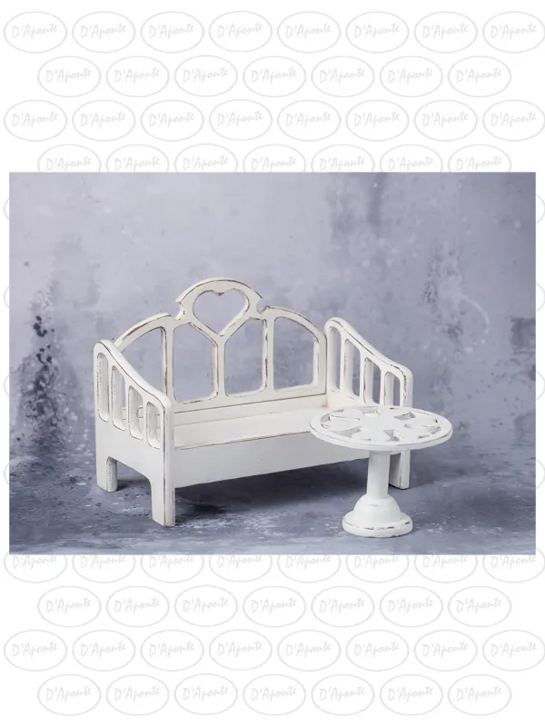 D'APONTE NEWBORN NB046 HEART BED AND TABLE | D'Aponte | Newborn Accessories