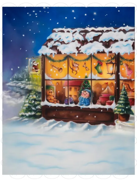 D'APONTE CHRISTMAS CANVAS BACKDROP SB 12-323 | D'Aponte | Scenographic – SB