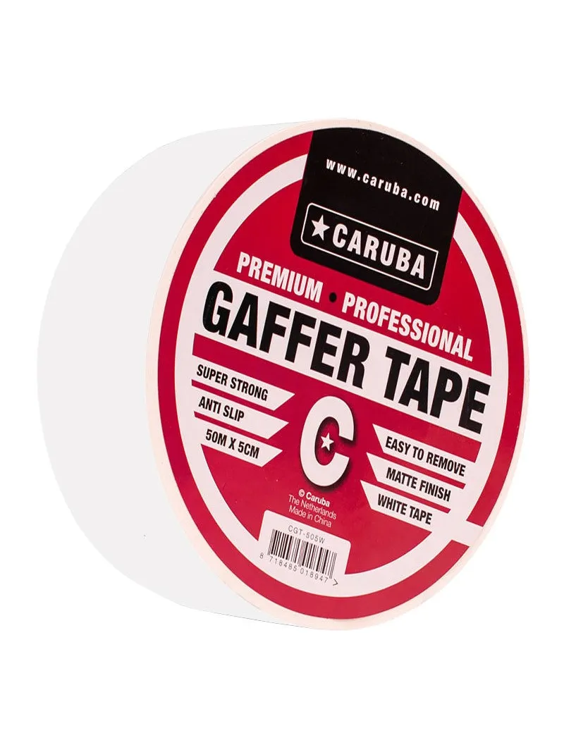 CARUBA CGT-505W Gaffer Nastro bianco 50mt x 5cm