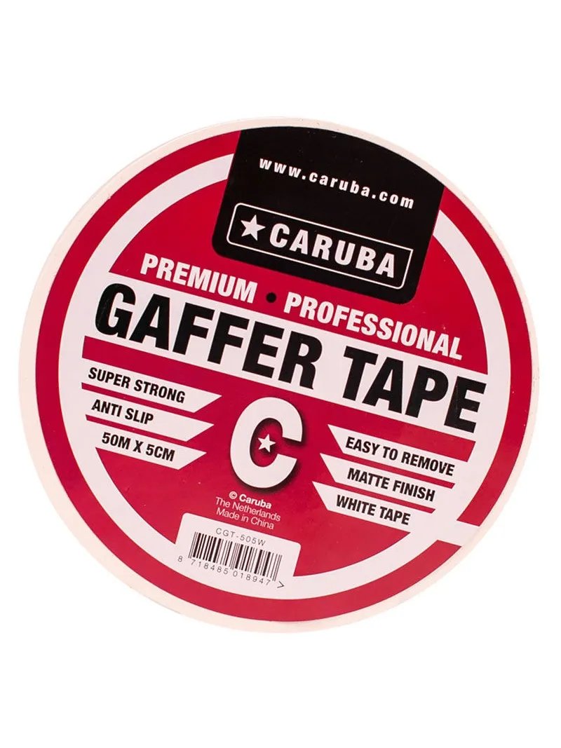 CARUBA CGT-505W Gaffer Nastro bianco 50mt x 5cm