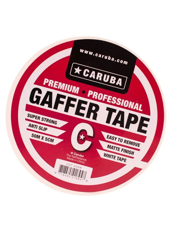 CARUBA CGT-505W Gaffer Nastro bianco 50mt x 5cm
