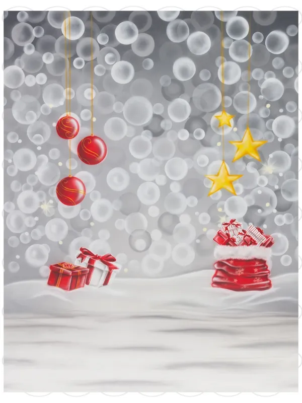 D'APONTE CHRISTMAS CANVAS BACKDROP SB 12-323 | D'Aponte | Printed Christmas Backdrop
