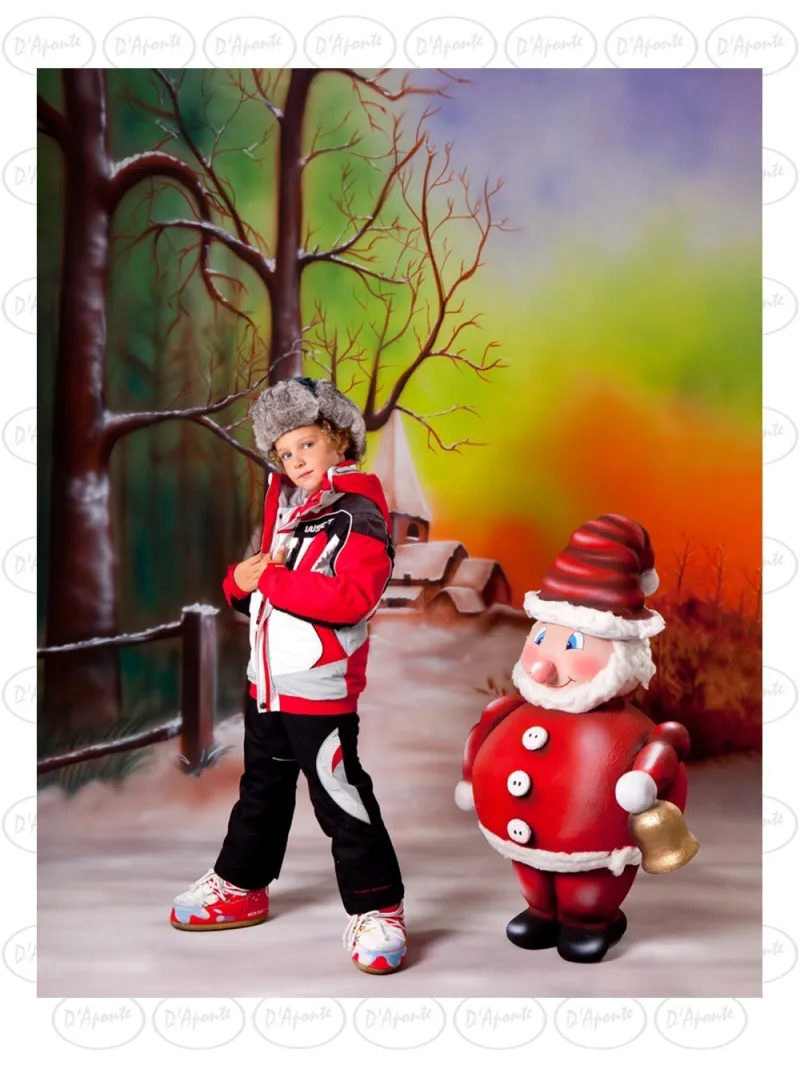D'APONTE CHRISTMAS CANVAS BACKDROP SB 12-323 | D'Aponte | Printed Christmas Backdrop