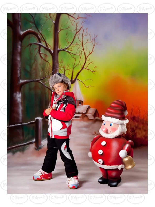 D'APONTE CHRISTMAS CANVAS BACKDROP SB 12-323 | D'Aponte | Printed Christmas Backdrop