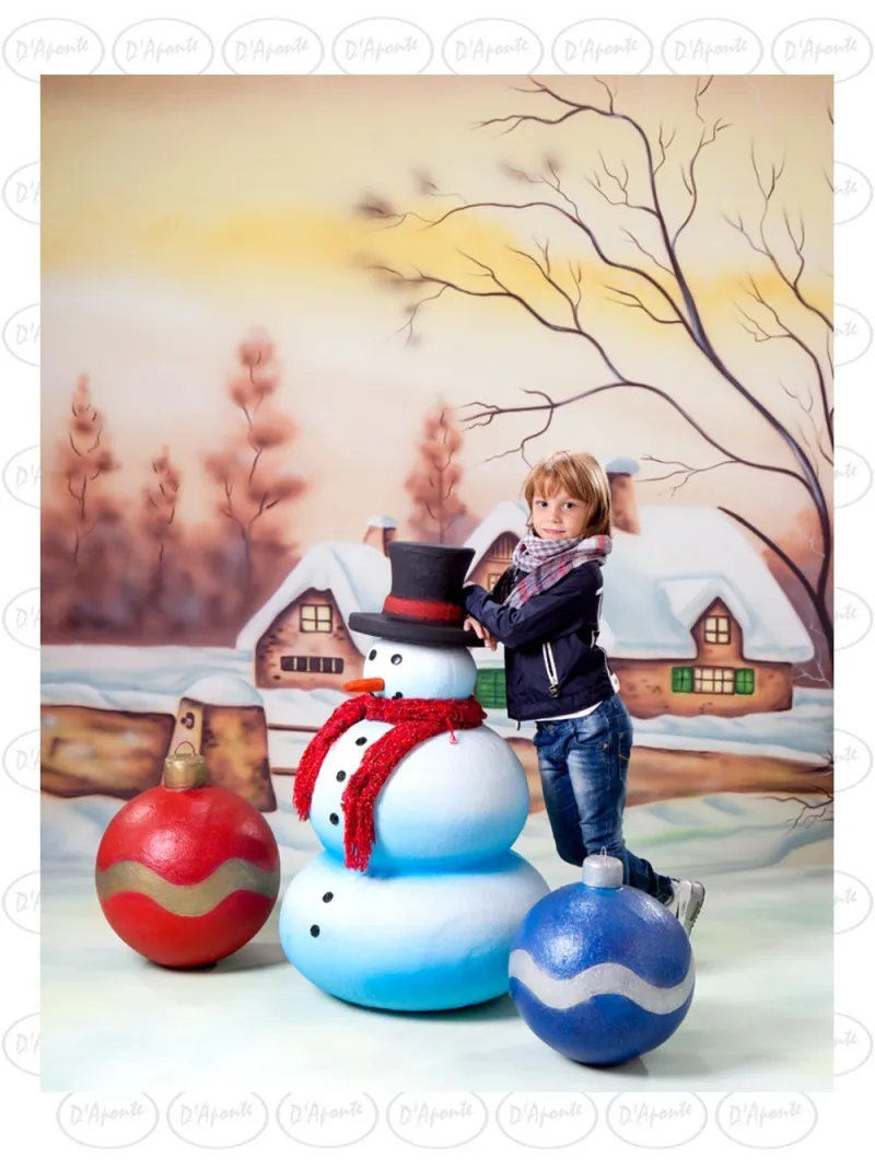 D'APONTE CHRISTMAS CANVAS BACKDROP SB 12-323 | D'Aponte | Printed Christmas Backdrop