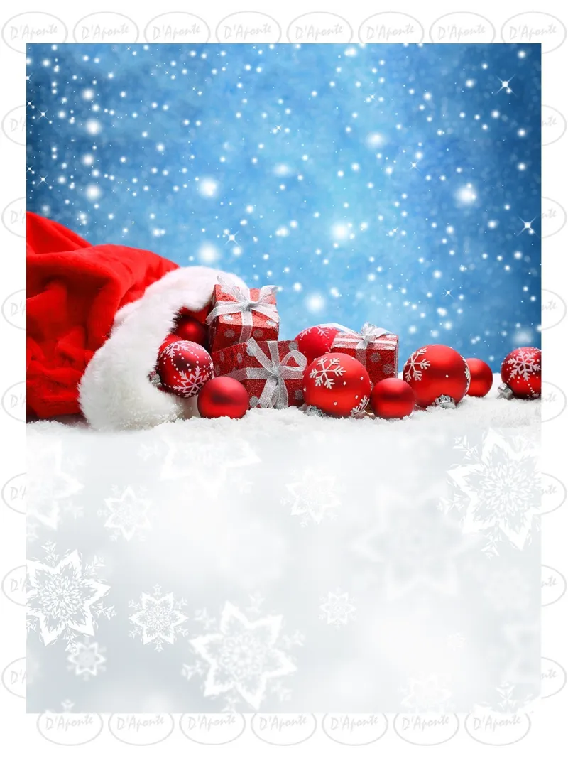 D'APONTE CHRISTMAS CANVAS BACKDROP SB 12-323 | D'Aponte | Printed Christmas Backdrop