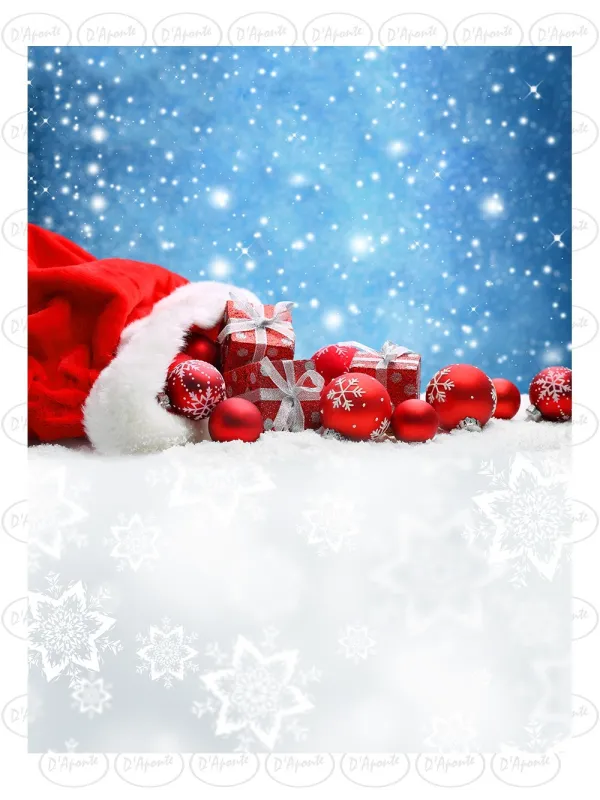 D'APONTE CHRISTMAS CANVAS BACKDROP SB 12-323 | D'Aponte | Printed Christmas Backdrop
