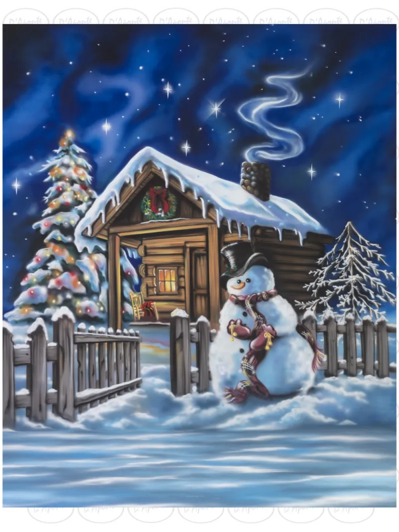 D'APONTE CHRISTMAS CANVAS BACKDROP SB 12-324 | D'Aponte | Scenographic – SB