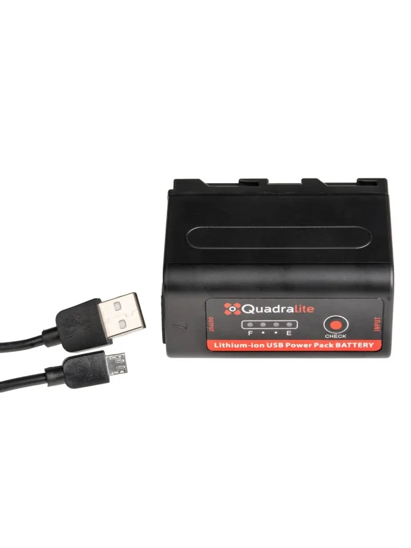 Quadralite NP-F750 7.2V 5200mAh 37.5Wh accumulator z USB | D'Aponte | Batterie e Caricabat