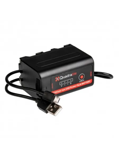 Quadralite NP-F750 7.2V 5200mAh 37.5Wh accumulator z USB | D'Aponte | Batterie e Caricabat 2