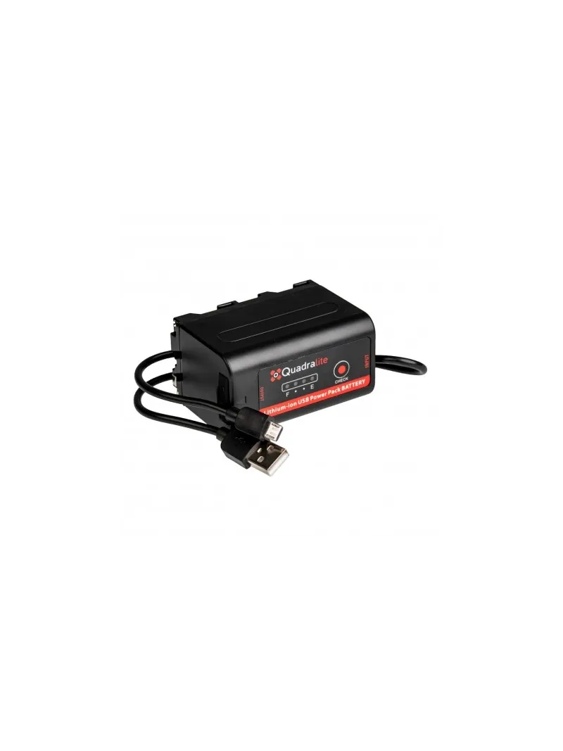Quadralite NP-F750 7.2V 5200mAh 37.5Wh accumulator z USB | D'Aponte | Batterie e Caricabat