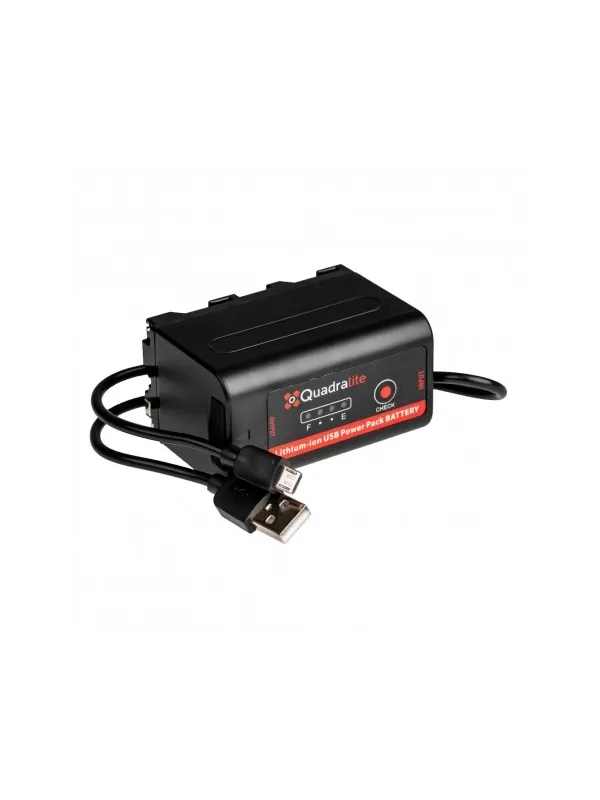 Quadralite NP-F750 7.2V 5200mAh 37.5Wh accumulator z USB | D'Aponte | Batterie e Caricabat