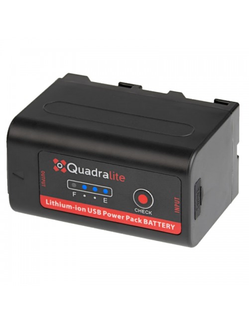Quadralite NP-F970 7.2V 7800mAh 56.2Wh accumulatore z USB