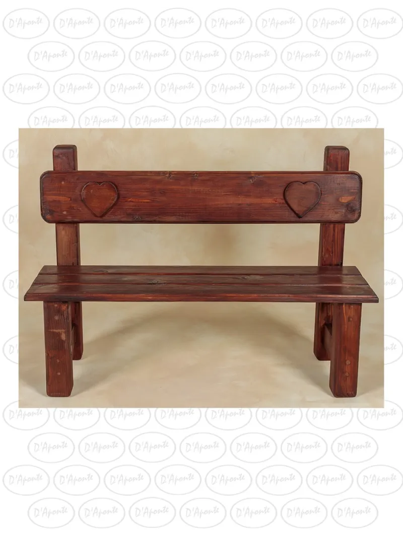 D'APONTE P559 BIG HEART BENCH | D'Aponte | Photo Props