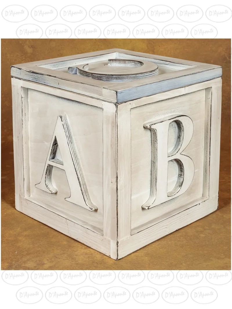 D'APONTE NEWBORN NB091 CUBE WITH LETTERS | D'Aponte | Newborn Accessories