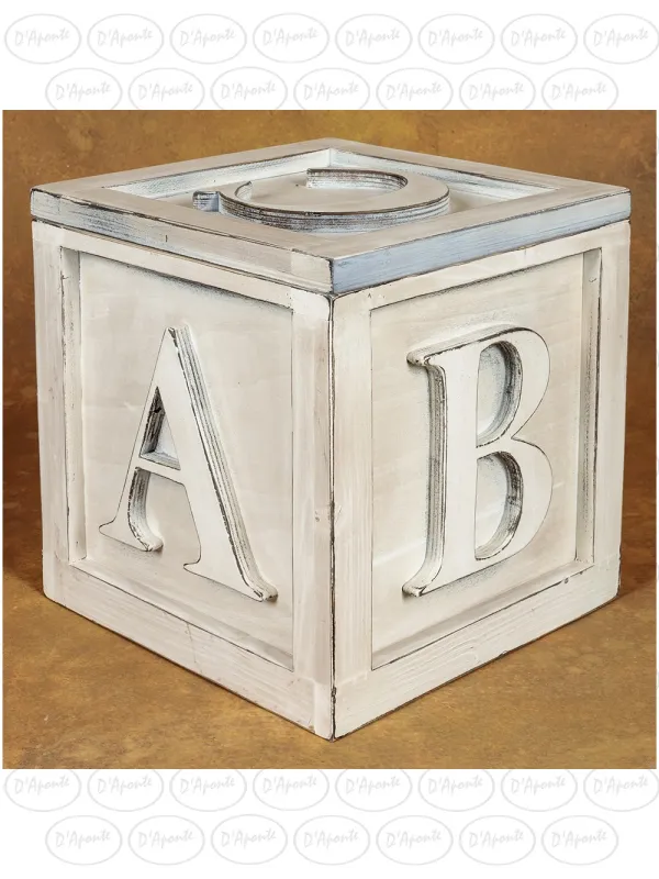 D'APONTE NEWBORN NB091 CUBO CON LETTERE