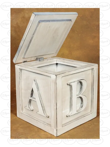 D'APONTE NEWBORN NB091 CUBE WITH LETTERS | D'Aponte | Newborn Accessories 2