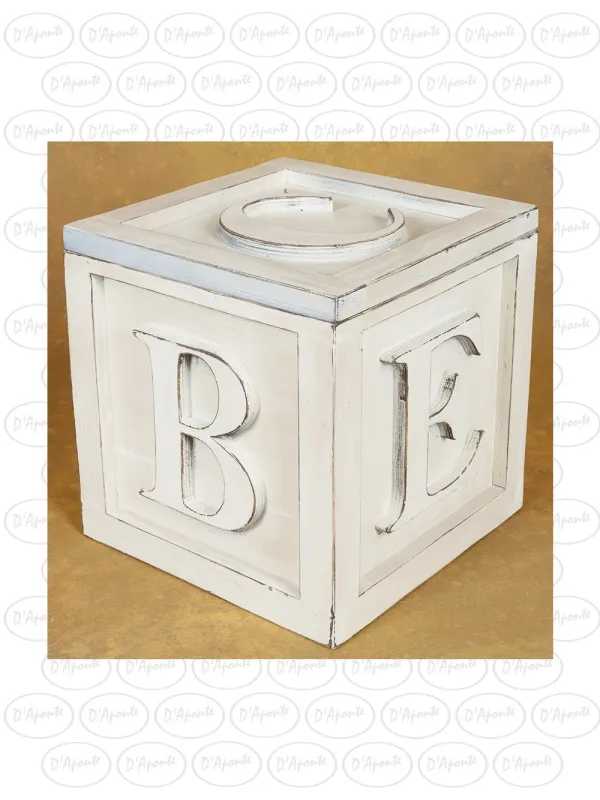D'APONTE NEWBORN NB091 CUBO CON LETTERE