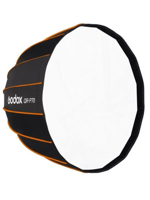GODOX QR-P70 Softbox Parabolico a sgancio rapido - Attacco Bowens - Richiudibile