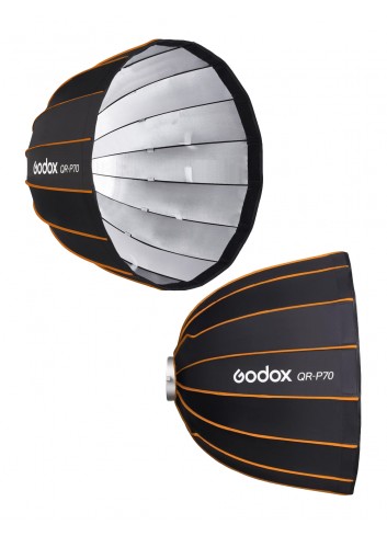 GODOX QR-P70 Softbox Parabolico a sgancio rapido - Attacco Bowens - Richiudibile