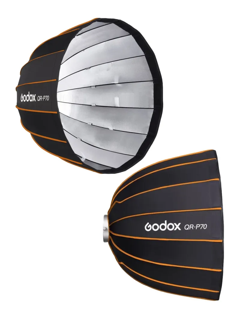GODOX QR-P70 Softbox Parabolico a sgancio rapido - Attacco Bowens - Richiudibile