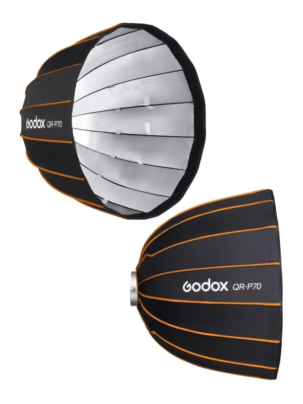 GODOX QR-P70 Softbox Parabolico a sgancio rapido - Attacco Bowens - Richiudibile