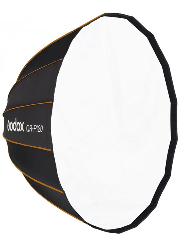GODOX QR-P120 Softbox Parabolico a sgancio rapido - Attacco Bowens - Richiudibile