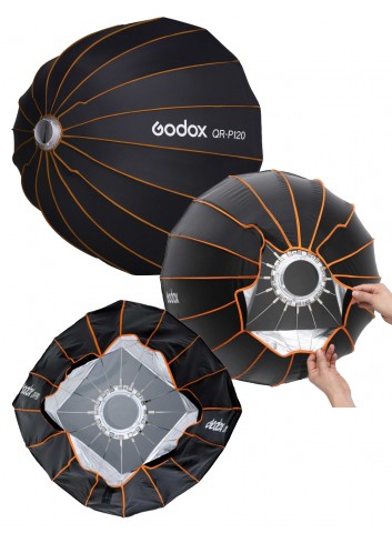 GODOX QR-P120 Softbox Parabolico a sgancio rapido - Attacco Bowens