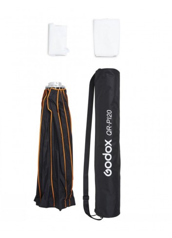 GODOX QR-P120 Softbox Parabolico a sgancio rapido - Attacco Bowens - Richiudibile