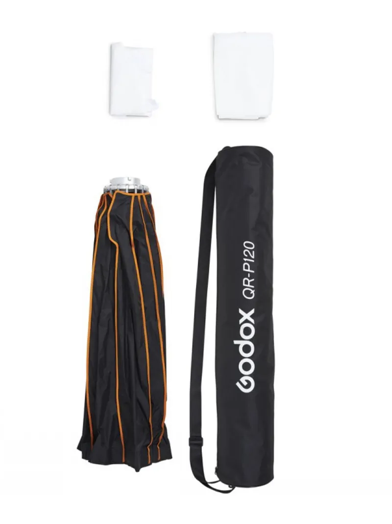 GODOX QR-P120 Softbox Parabolico a sgancio rapido - Attacco Bowens - Richiudibile