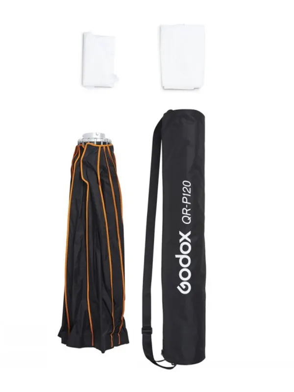 GODOX QR-P120 Softbox Parabolico a sgancio rapido - Attacco Bowens - Richiudibile