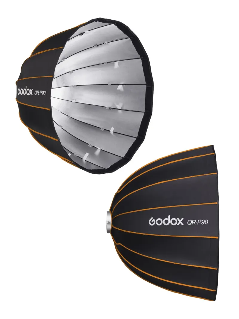 GODOX QR-P90 Softbox Parabolico a sgancio rapido 90cm - Attacco Bowens - Richiudibile