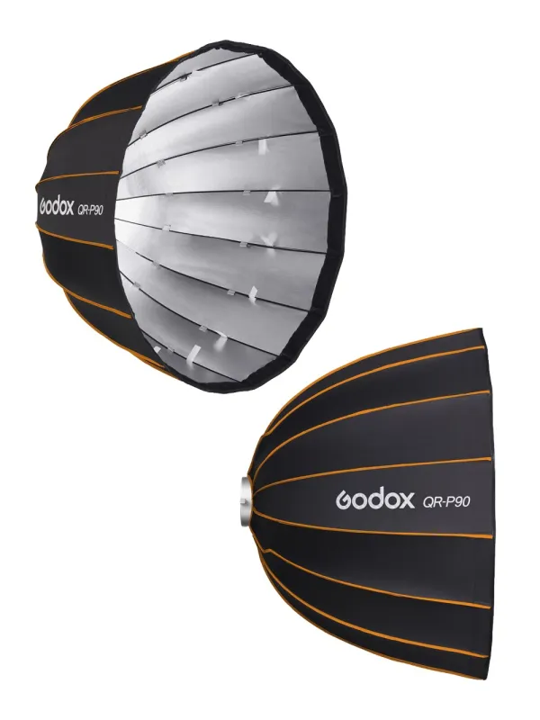 GODOX QR-P90 Softbox Parabolico a sgancio rapido 90cm - Attacco Bowens - Richiudibile
