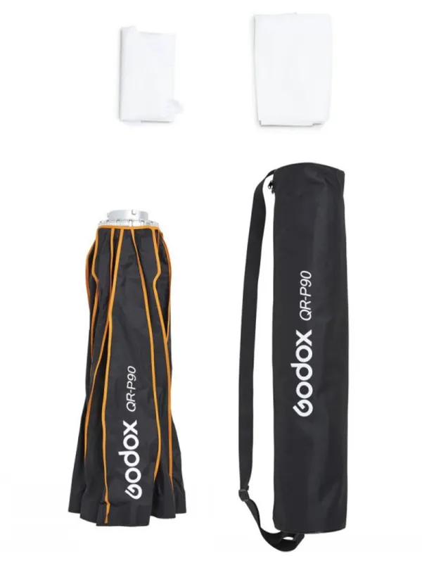 GODOX QR-P90 Softbox Parabolico a sgancio rapido 90cm - Attacco Bowens - Richiudibile