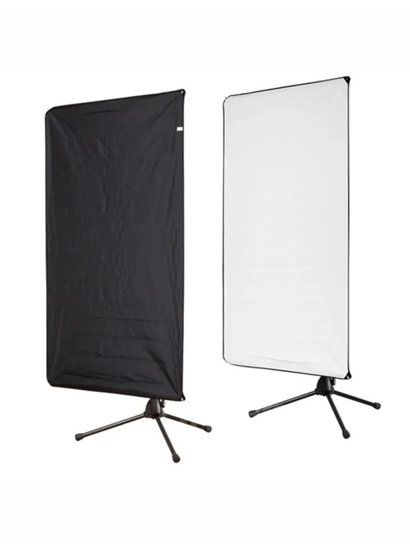 AURORA Reflective Panel 100x180cm Black/White with Frame. | D'Aponte | Reflective and diffusing panels