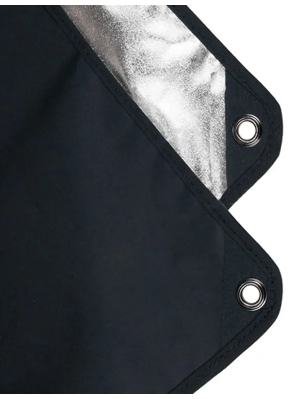 AURORA Reflective Panel 100x180cm Silver/Black | D'Aponte | Reflective and diffusing panels