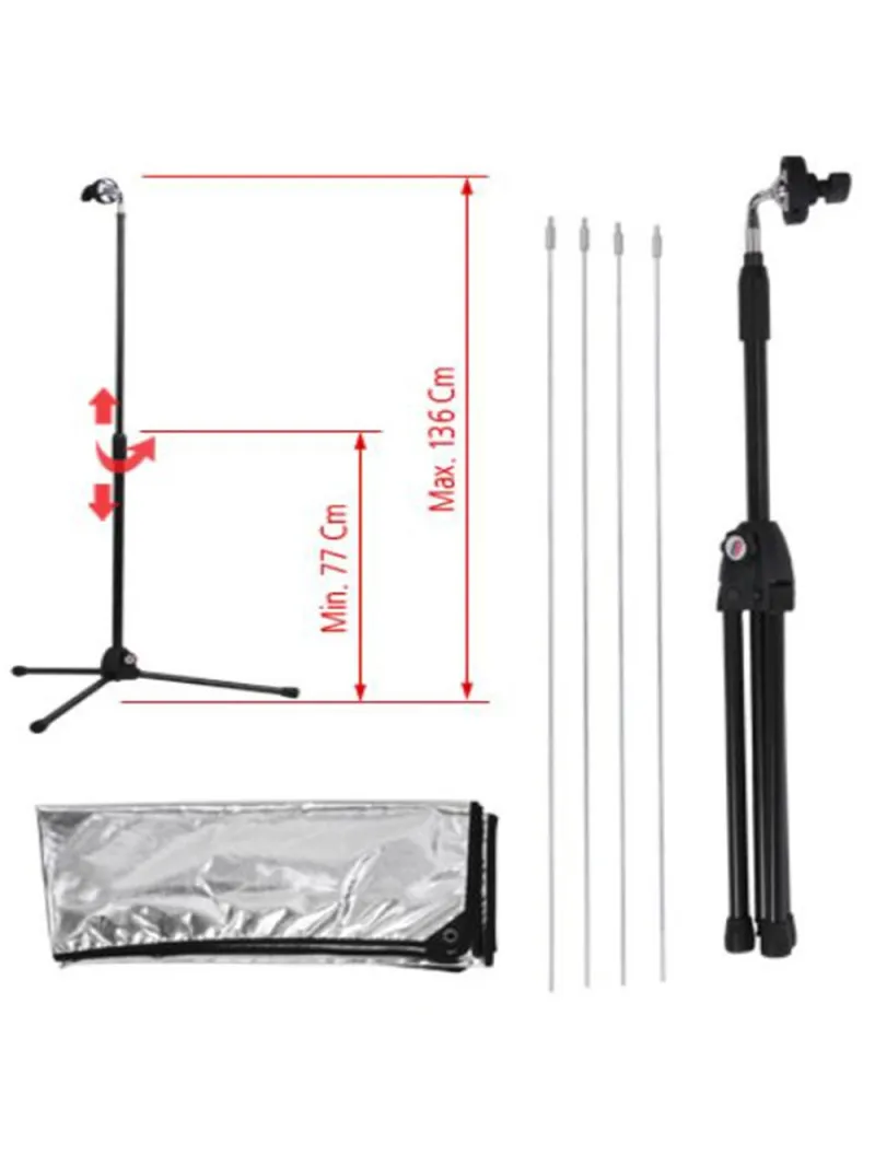 AURORA Pannello Riflettente 100x180cm Traslucido con Supporto