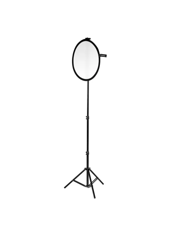 CARUBA Silver panel holder stand with clip | D'Aponte | Stand and Light Boom Stand