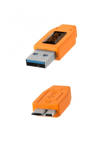 TetherPro USB 3.0 a Micro-B, 460cm, Arancio
