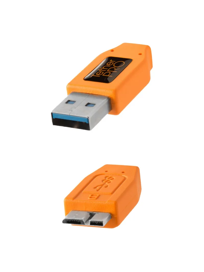 TetherPro USB 3.0 a Micro-B, 460cm, Arancio