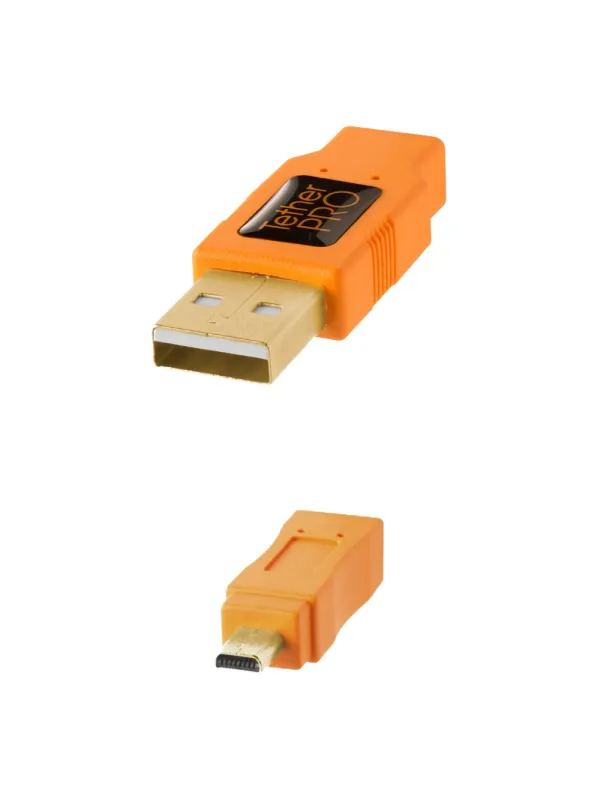 TetherPro USB 2.0A a Mini-B 8-Pin, 460cm, Arancio