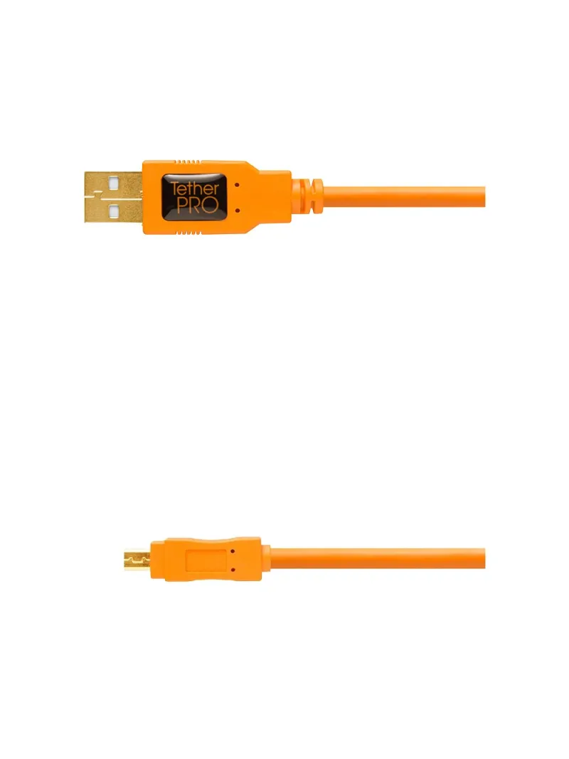 TetherPro USB 2.0A a Mini-B 8-Pin, 460cm, Arancio