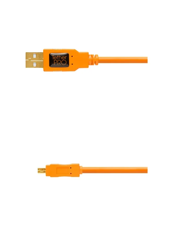 TetherPro USB 2.0A a Mini-B 8-Pin, 460cm, Arancio