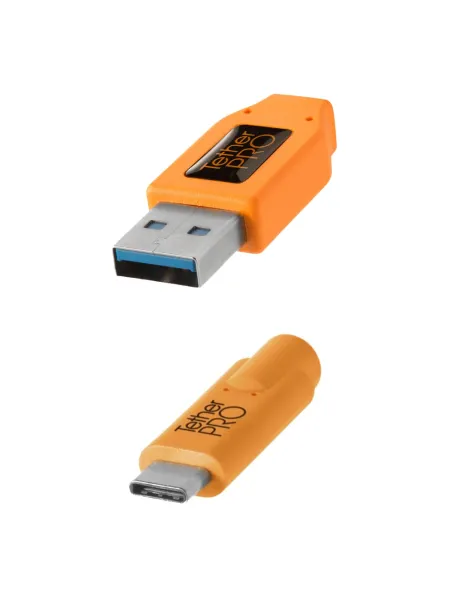 TetherPro USB 3.0 to USB-C, 460cm, Orange | D'Aponte | Theter Tools Cables 2